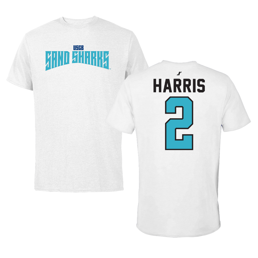 University of South Carolina Beaufort Soccer White Classic Performance Tee - #2 Kennedy Harris