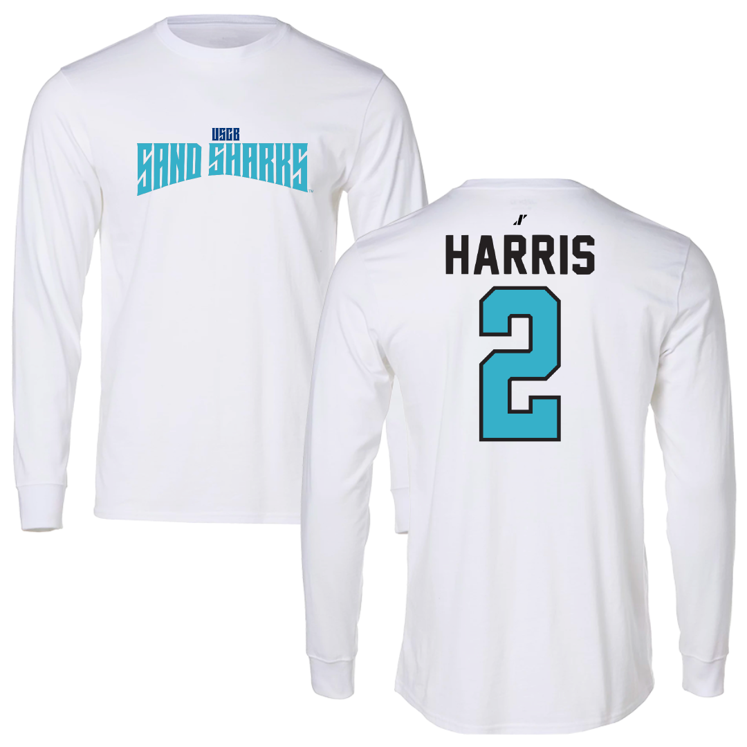 University of South Carolina Beaufort Soccer White Classic Long Sleeve - #2 Kennedy Harris