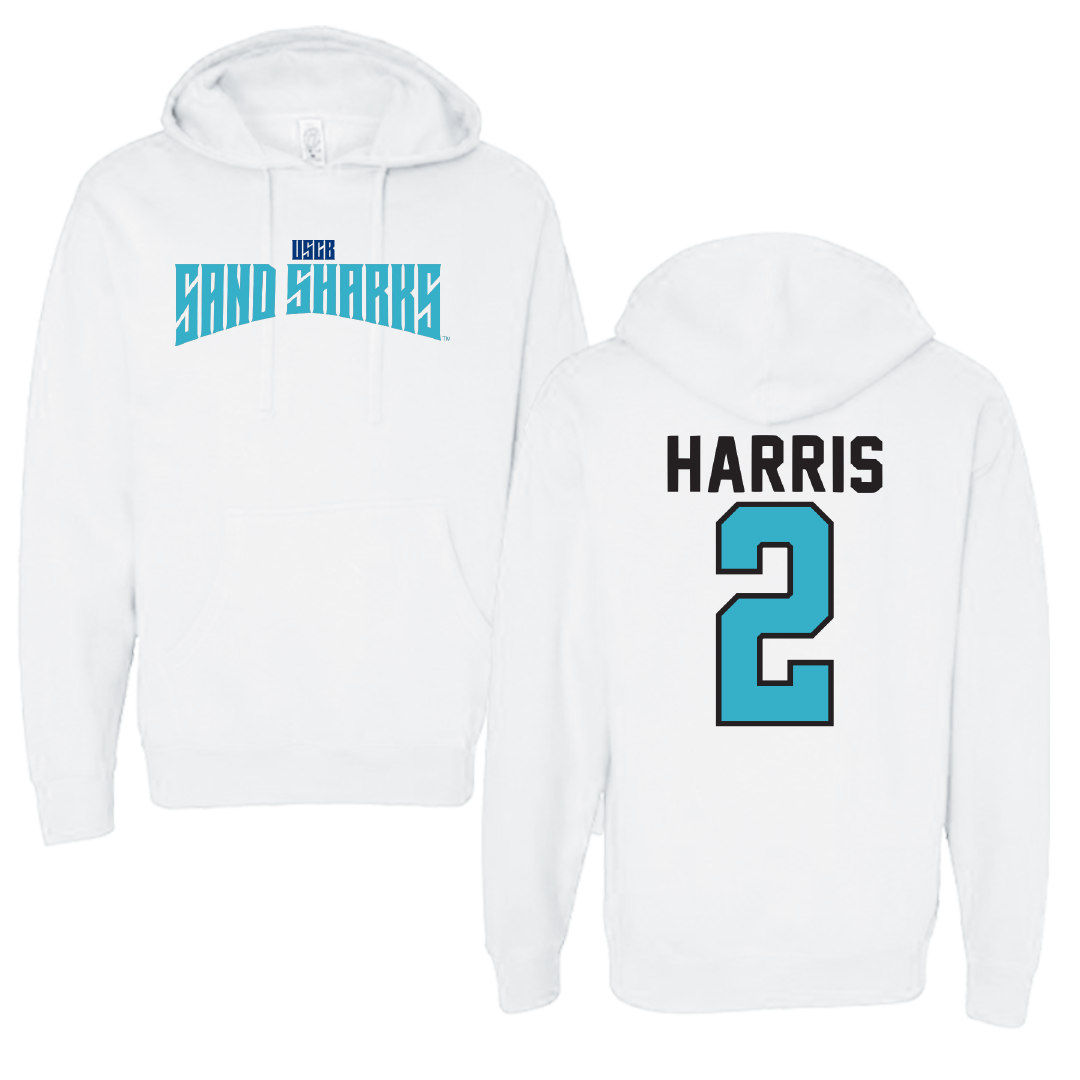 University of South Carolina Beaufort Soccer White Classic Hoodie - #2 Kennedy Harris