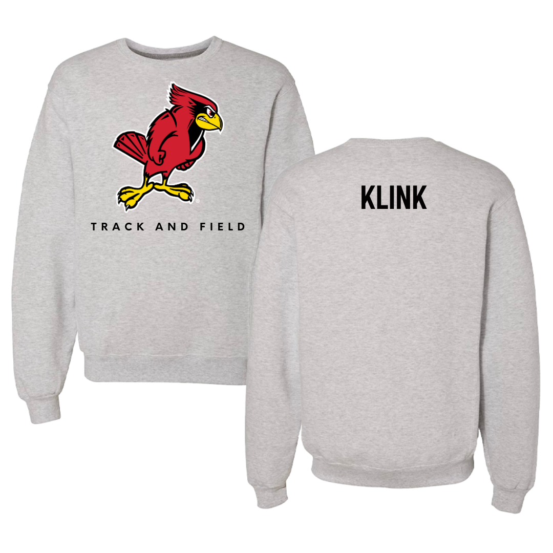 Illinois State University Track and Field Gray Crewneck  - Jacob Klink