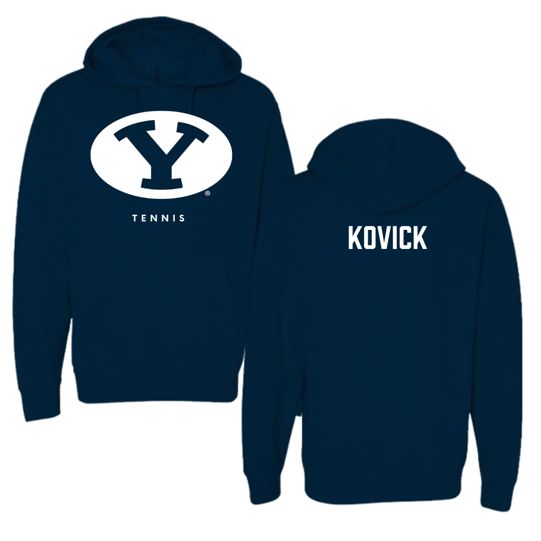 Brigham Young University Tennis Navy Hoodie  - Kendall Kovick