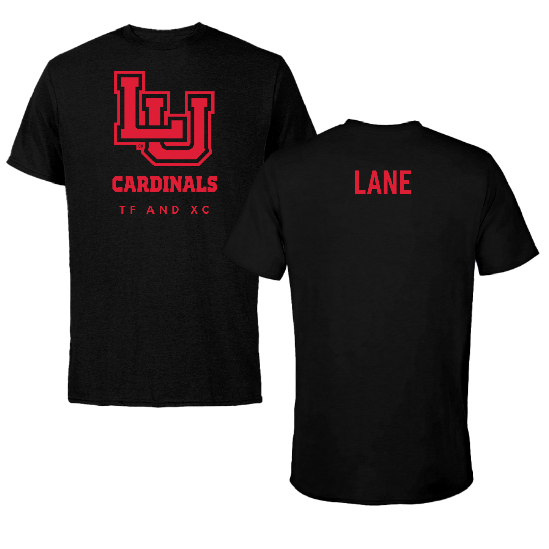 Lamar University TF and XC Black Cardinal Tee  - RJ Lane