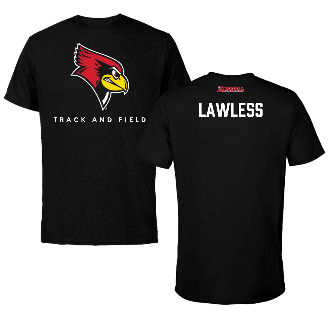 Illinois State University Track and Field Black Tee  - Ava Lawless