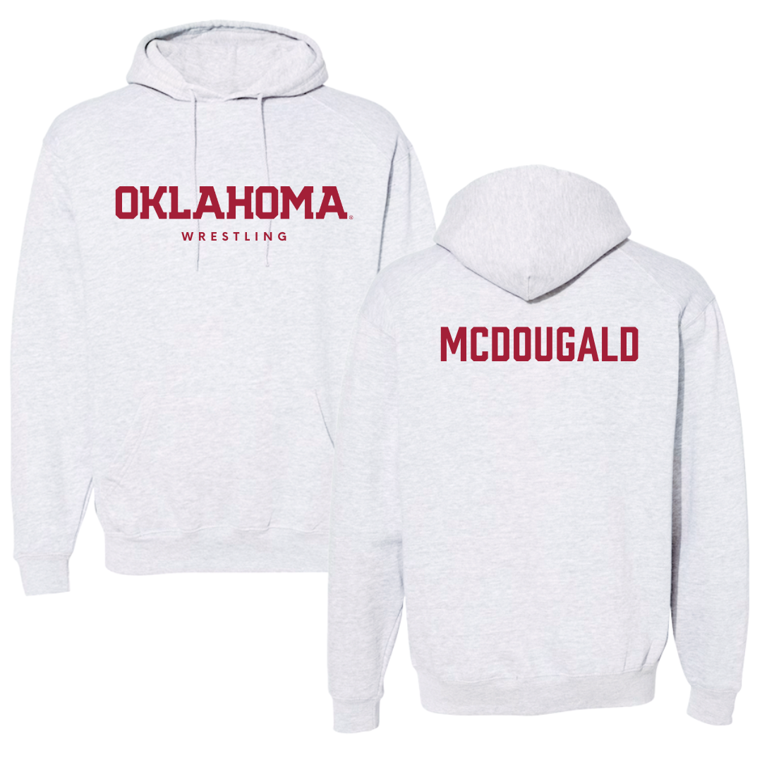 University of Oklahoma Wrestling Gray Hoodie  - Willie McDougald