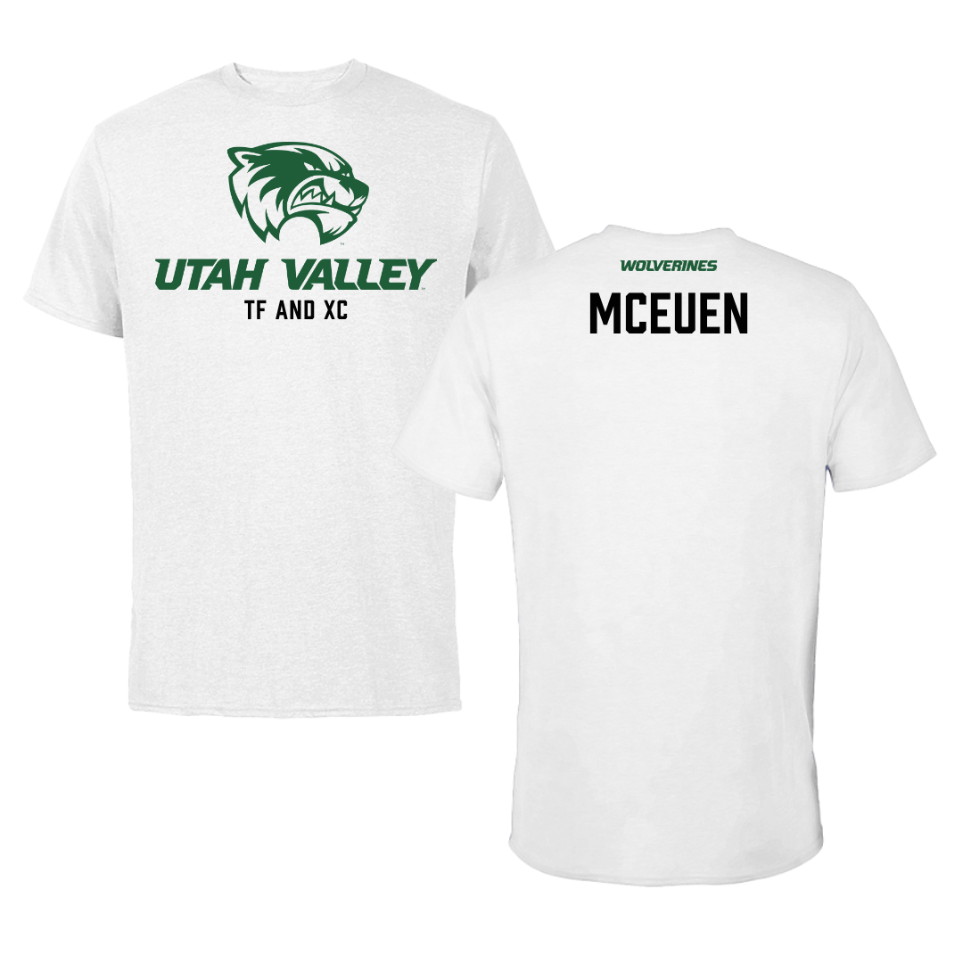 Utah Valley University TF and XC White Tee  - Kali McEuen