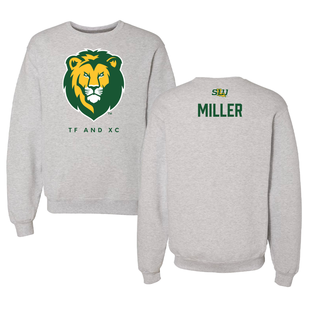 Southeastern Louisiana University TF and XC Gray Crewneck  - Micah Miller