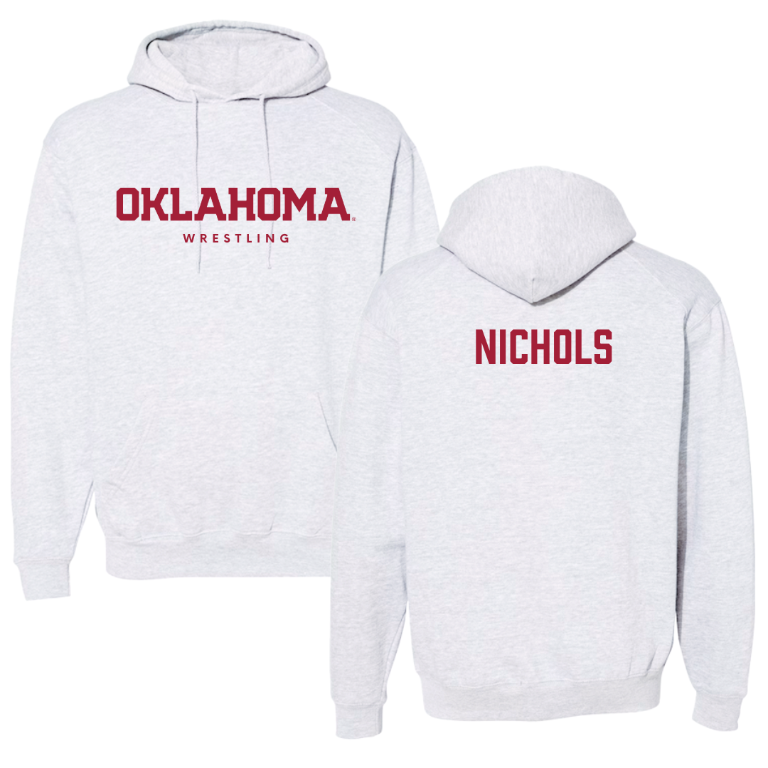 University of Oklahoma Wrestling Gray Hoodie  - Ryan Nichols
