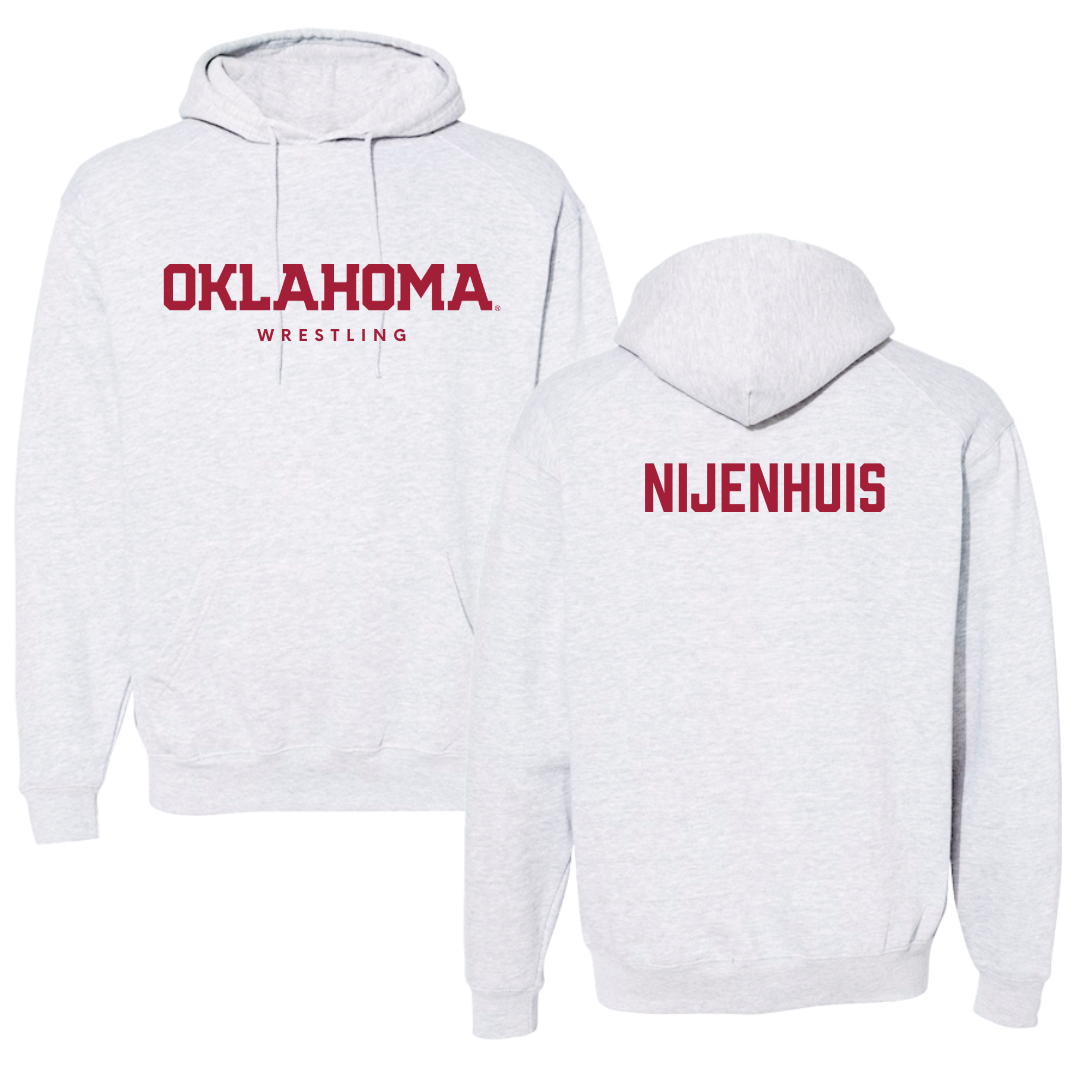 University of Oklahoma Wrestling Gray Hoodie  - Gerrit Nijenhuis