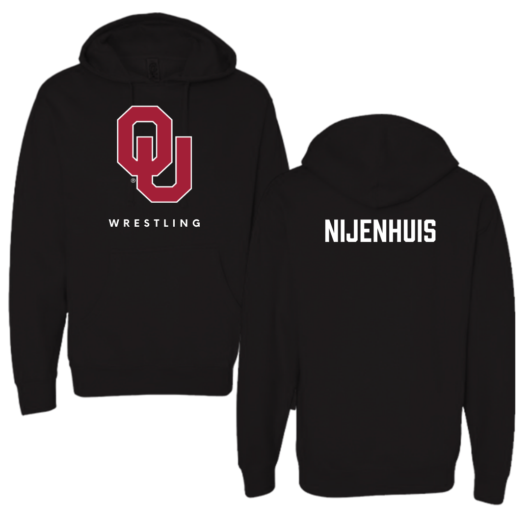 University of Oklahoma Wrestling Black Hoodie  - Gerrit Nijenhuis