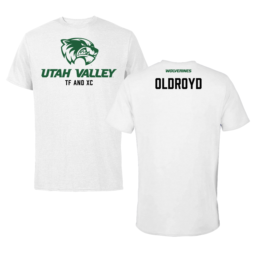 Utah Valley University TF and XC White Tee  - Kelsi Oldroyd