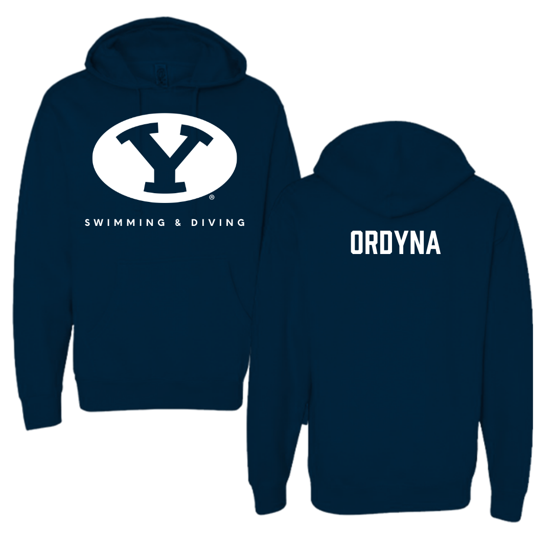Brigham Young University Swimming & Diving Navy Hoodie  - Aubryn Ordyna