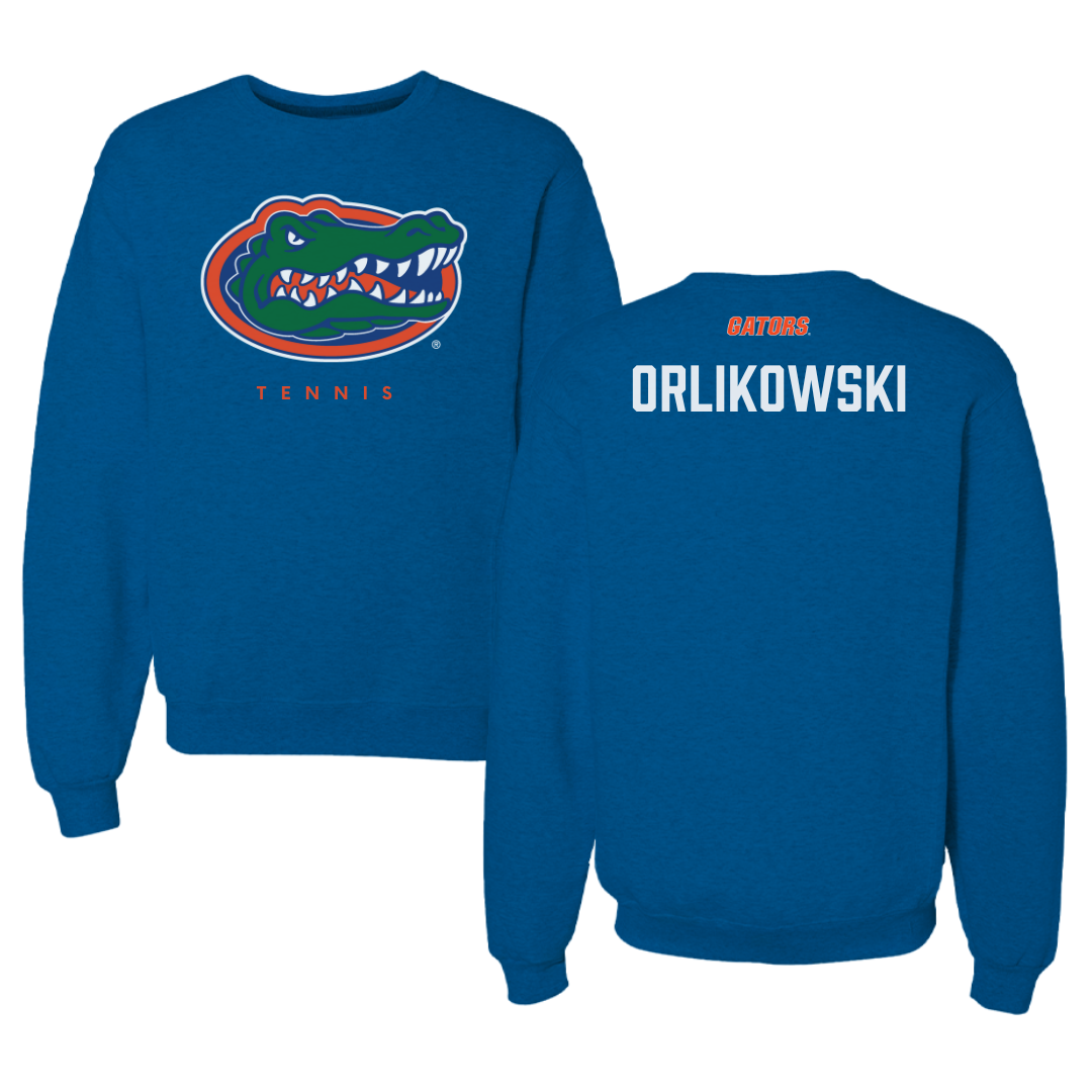 University of Florida Tennis Blue Mascot Crewneck - Olek Orlikowski