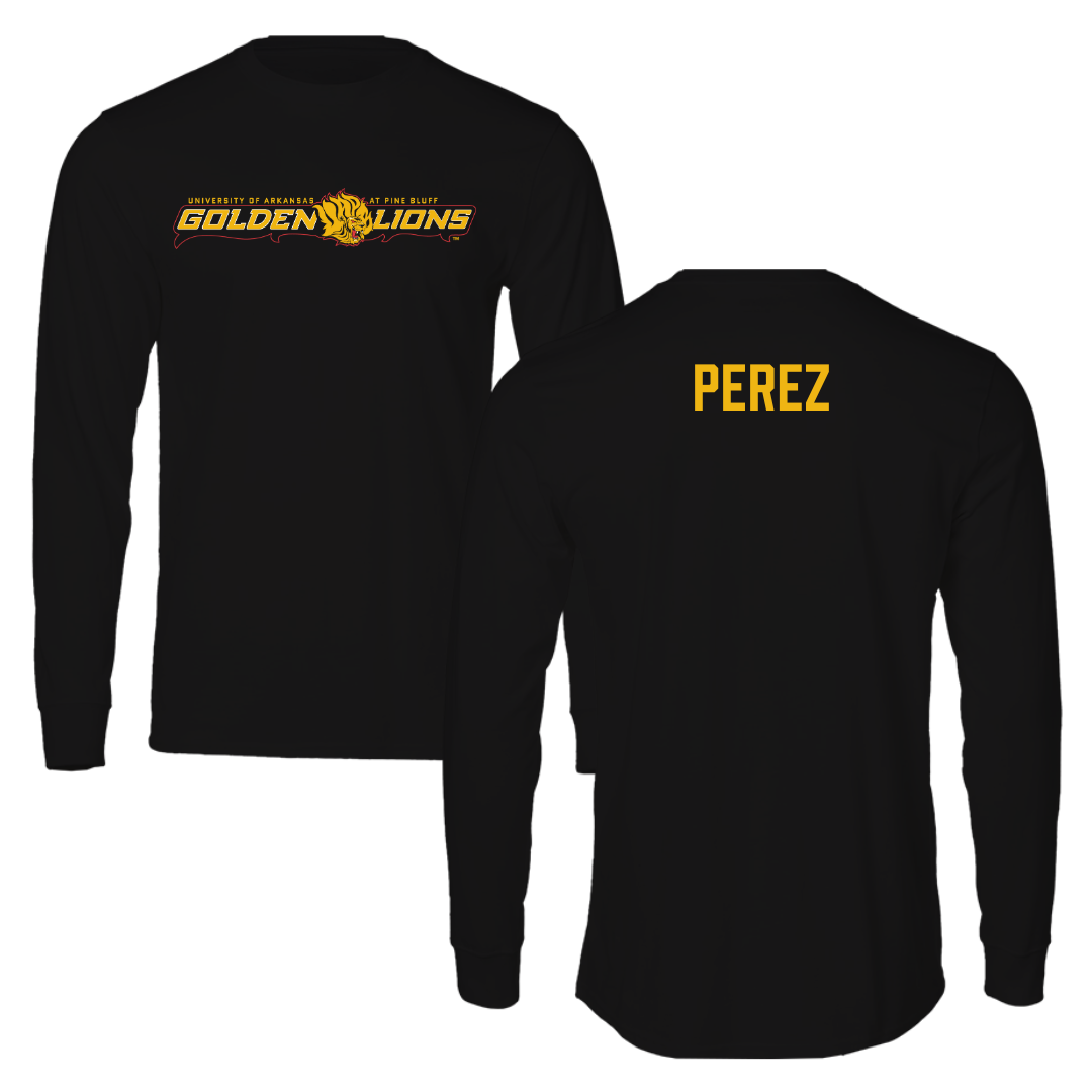 University of Arkansas-Pine Bluff Golf Black Long Sleeve  - Angel Perez