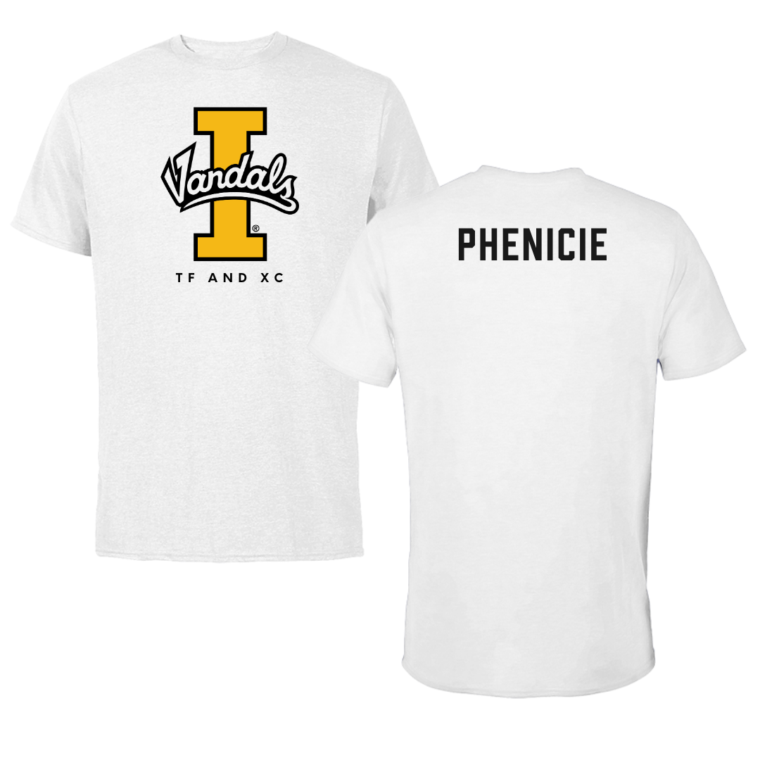 University of Idaho TF and XC White Vandals Tee - Lily Phenicie