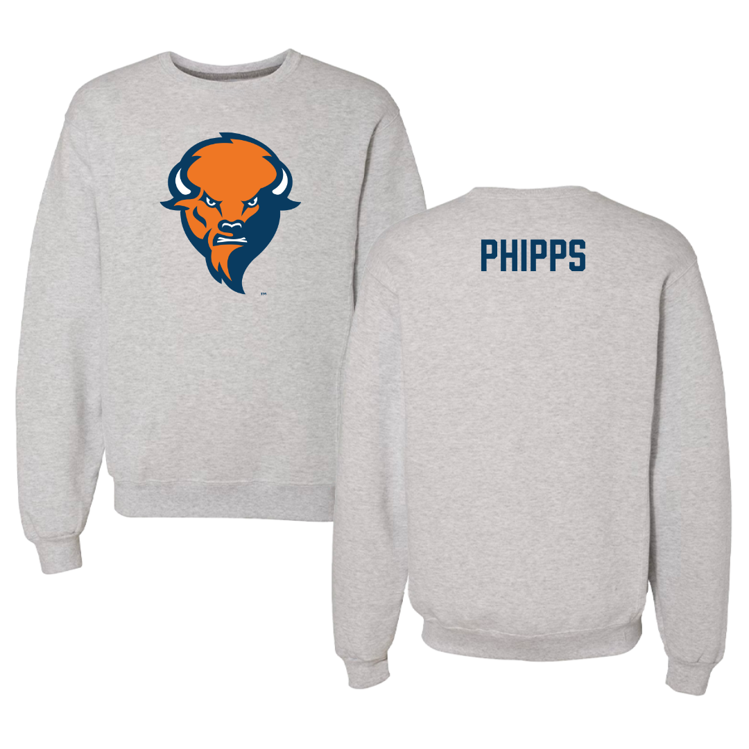 Bucknell University Wrestling Gray Crewneck  - Kurt Phipps