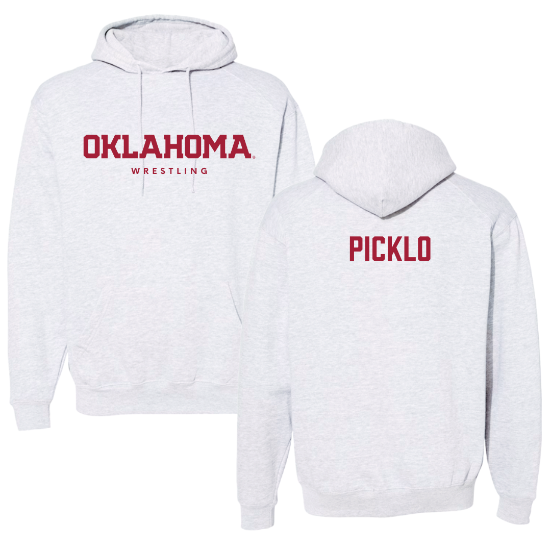 University of Oklahoma Wrestling Gray Hoodie  - Cam Picklo