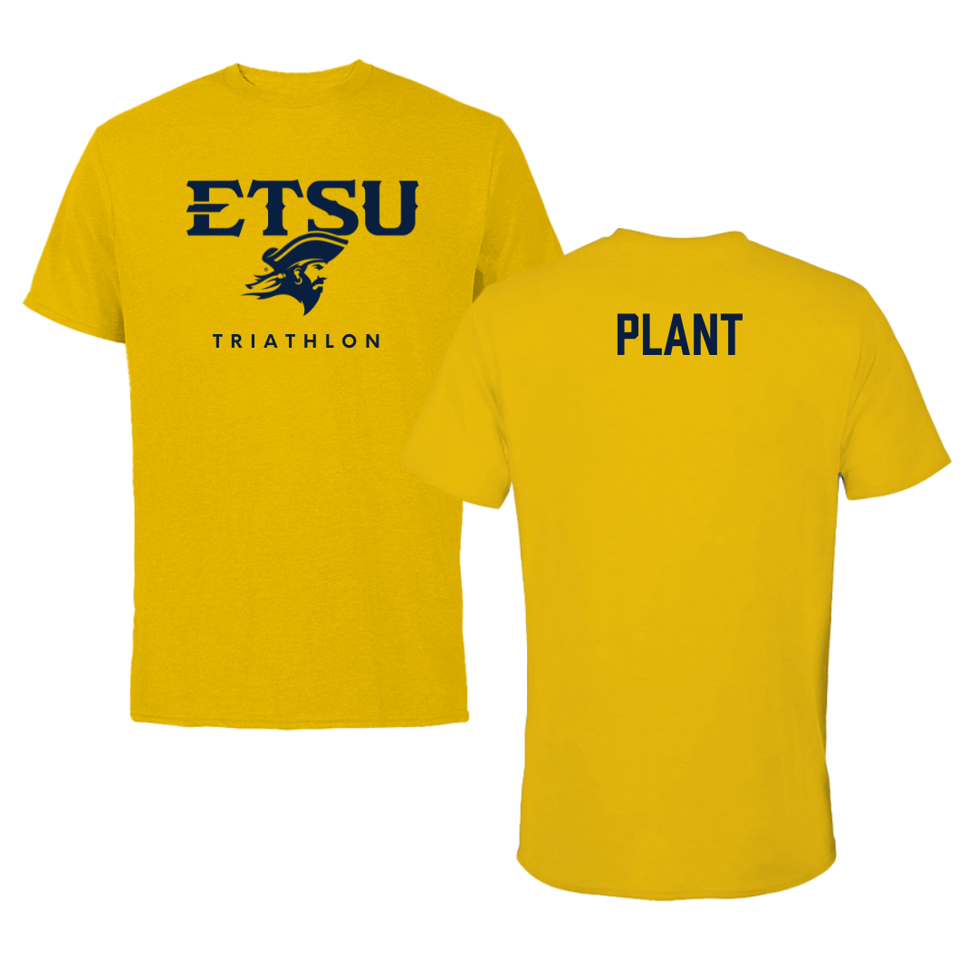 East Tennessee State University Triathlon Gold Tee  - Sarah Plant