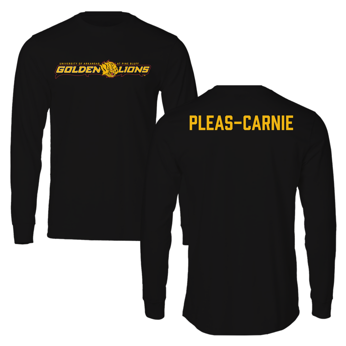 University of Arkansas-Pine Bluff TF and XC Black Long Sleeve  - Akili Pleas-Carnie