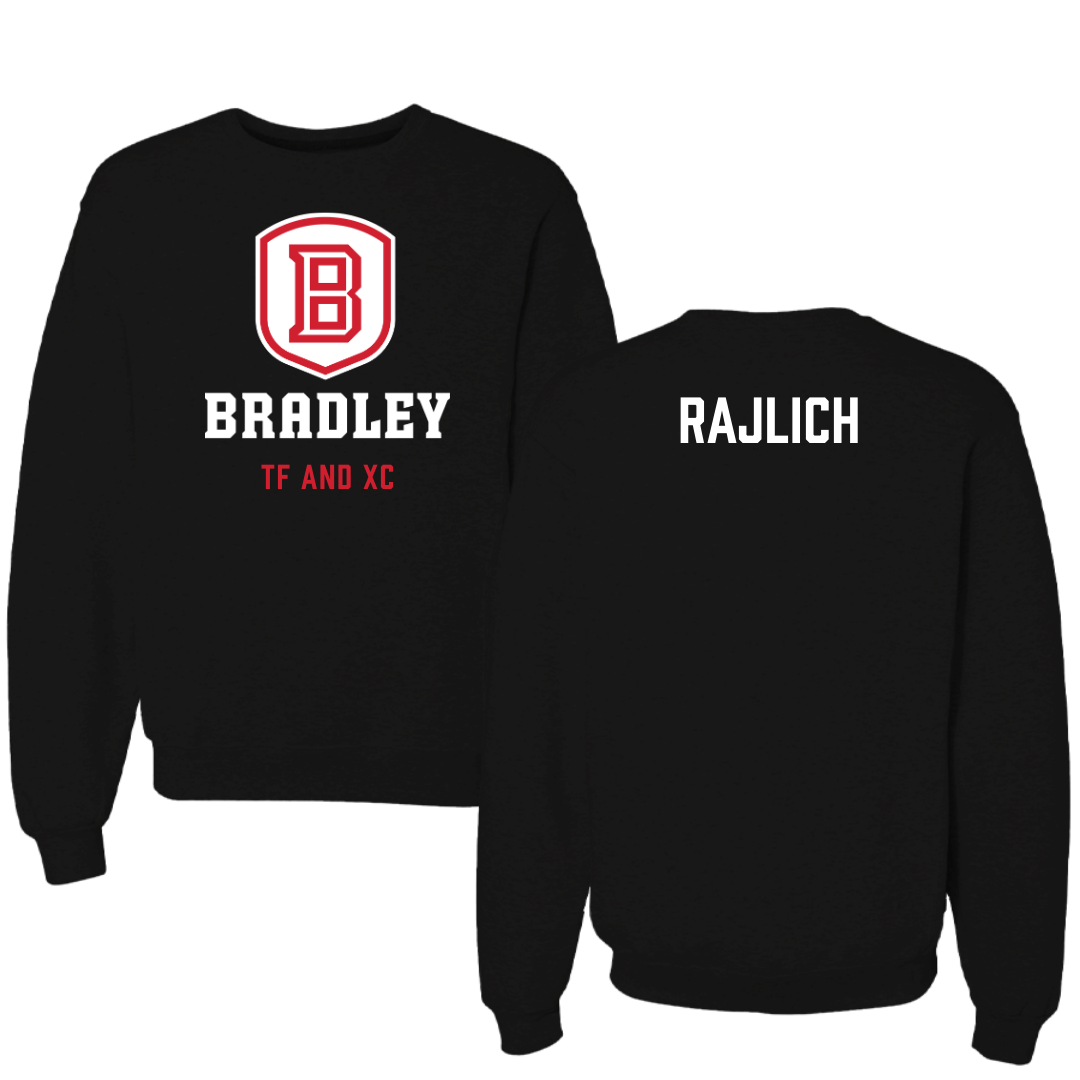 Bradley University TF and XC Black Block Crewneck - Hope Rajlich