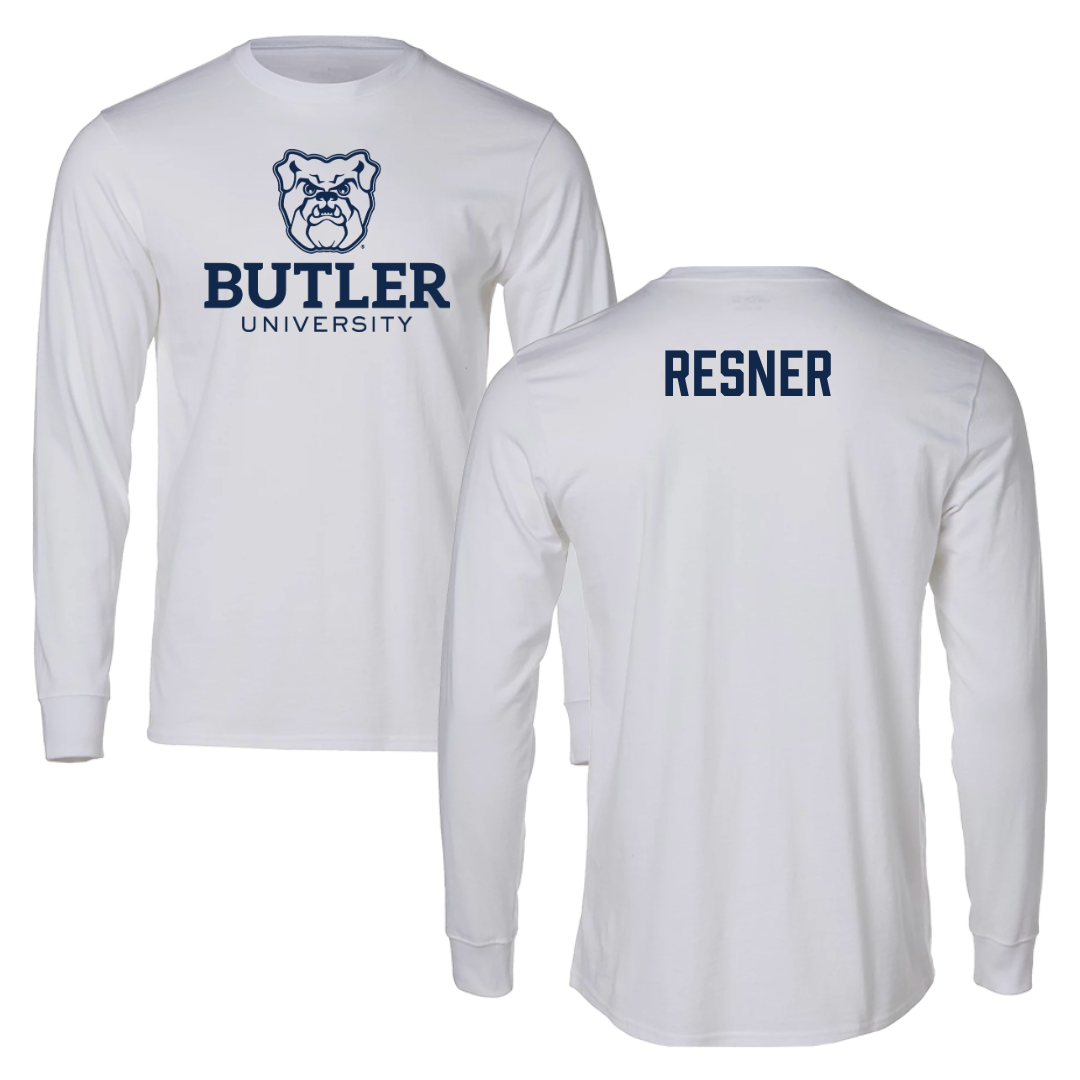 Butler University Swimming & Diving White Long Sleeve  - Sophie Resner