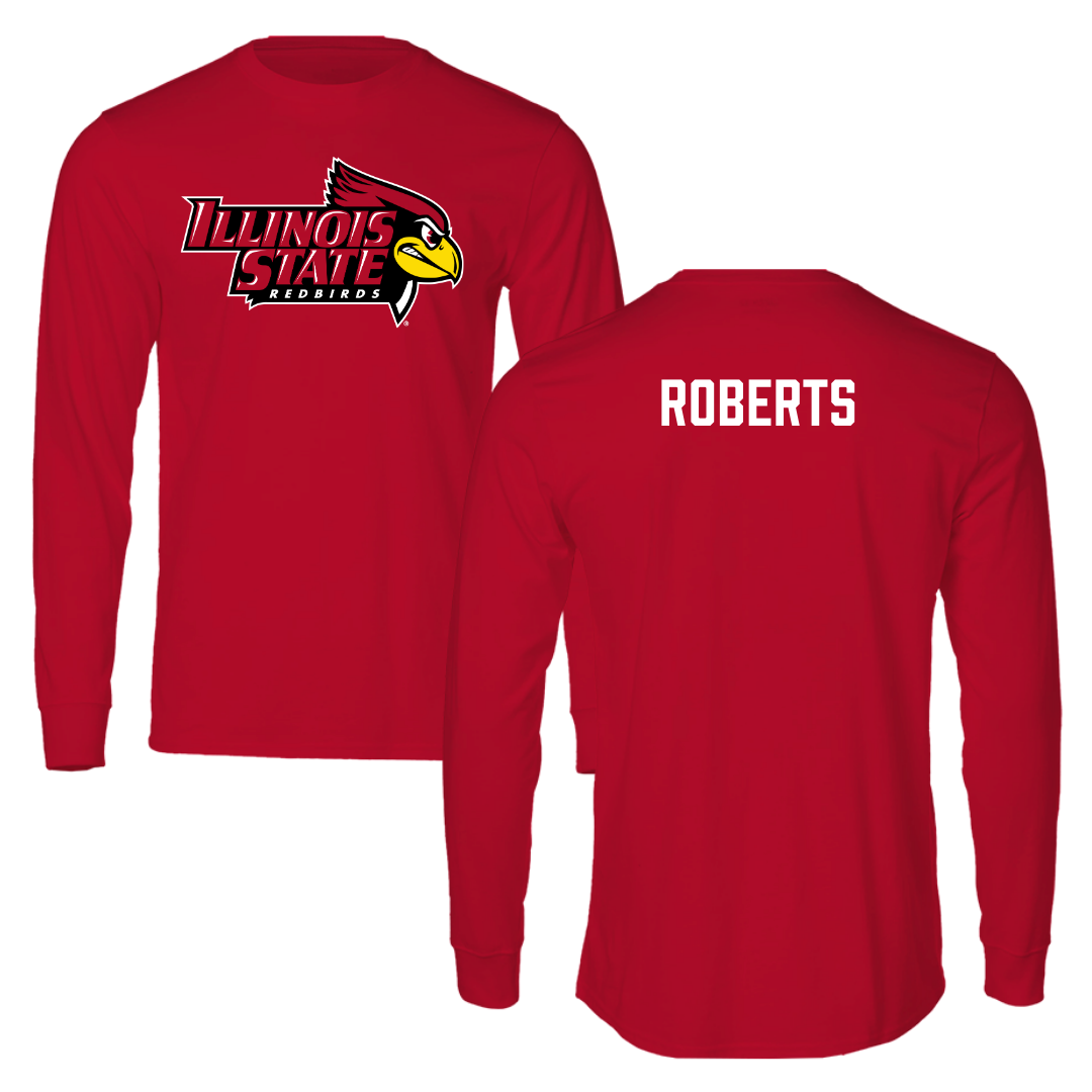 Illinois State University Track and Field Red Redbird Long Sleeve  - Windsor Roberts