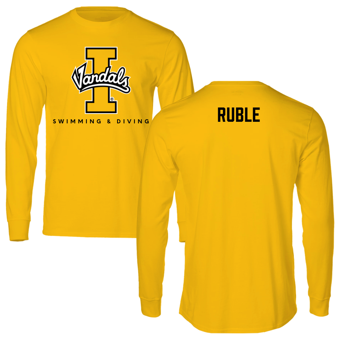 University of Idaho Swimming & Diving Gold Long Sleeve - Grace Ruble