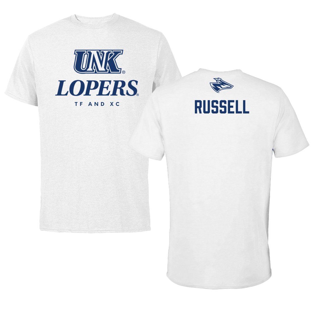 University of Nebraska at Kearney TF and XC White Tee  - Brianna Russell