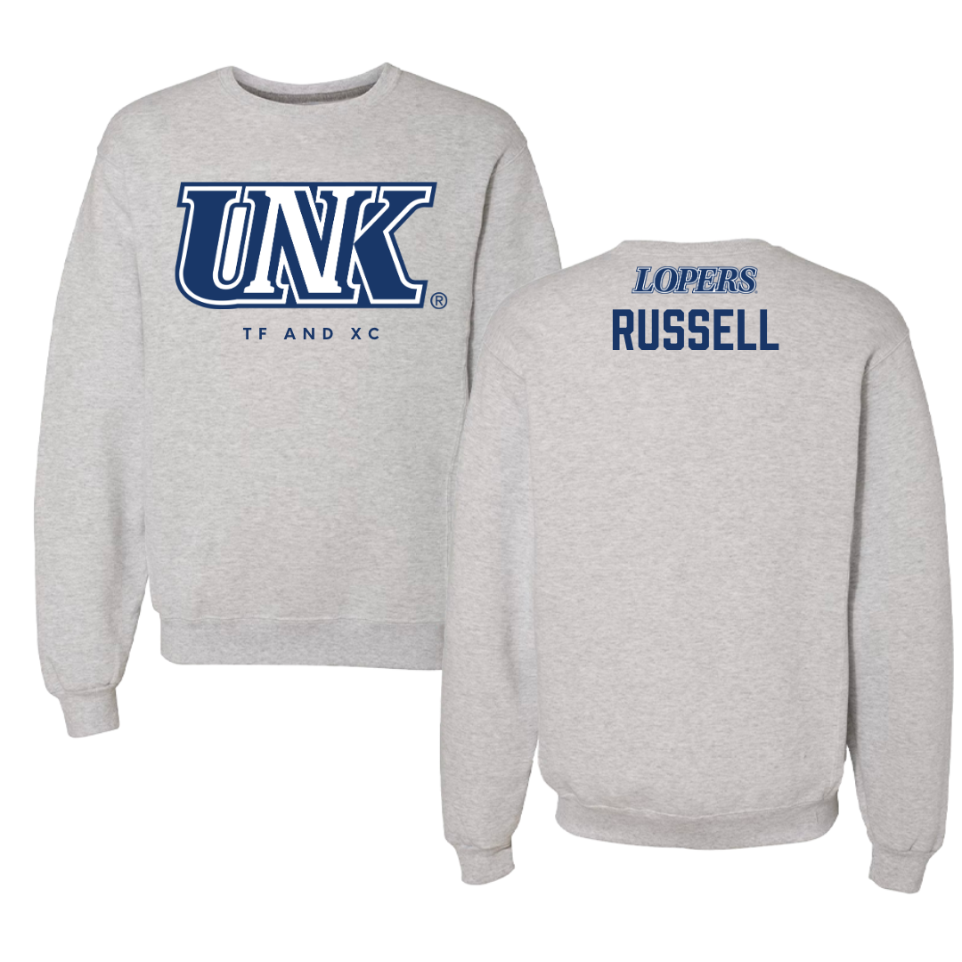 University of Nebraska at Kearney TF and XC Gray Crewneck  - Brianna Russell