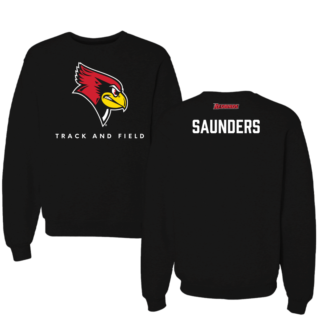 Illinois State University Track and Field Black Mascot Crewneck  - Madison Saunders