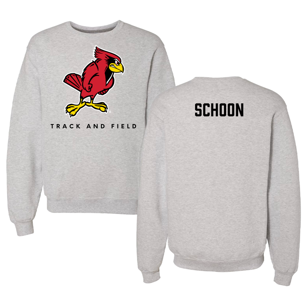 Illinois State University Track and Field Gray Crewneck  - Sawyer Schoon