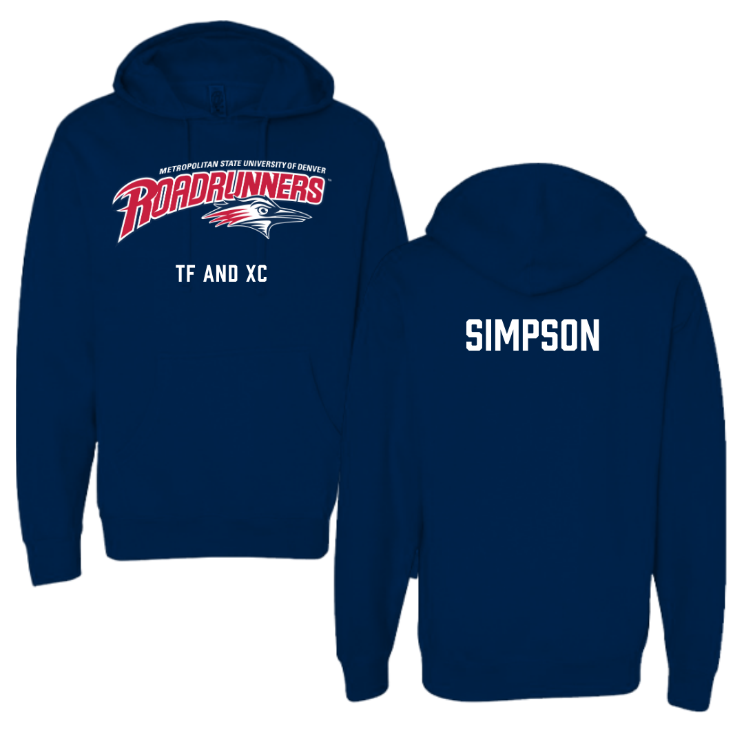 Metropolitan State University of Denver TF and XC Navy Hoodie - Jacob Simpson