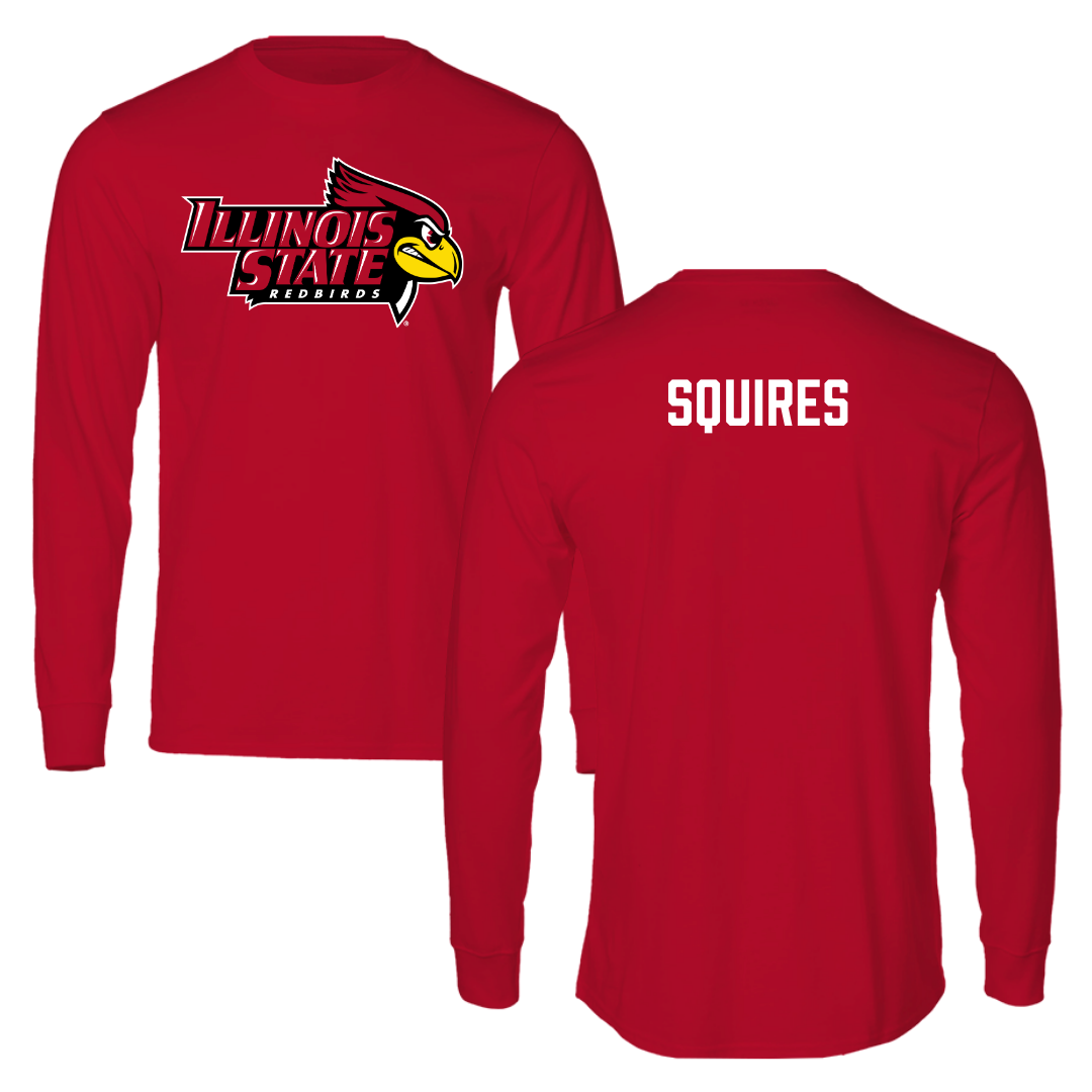 Illinois State University Track and Field Red Redbird Long Sleeve  - Brody Squires