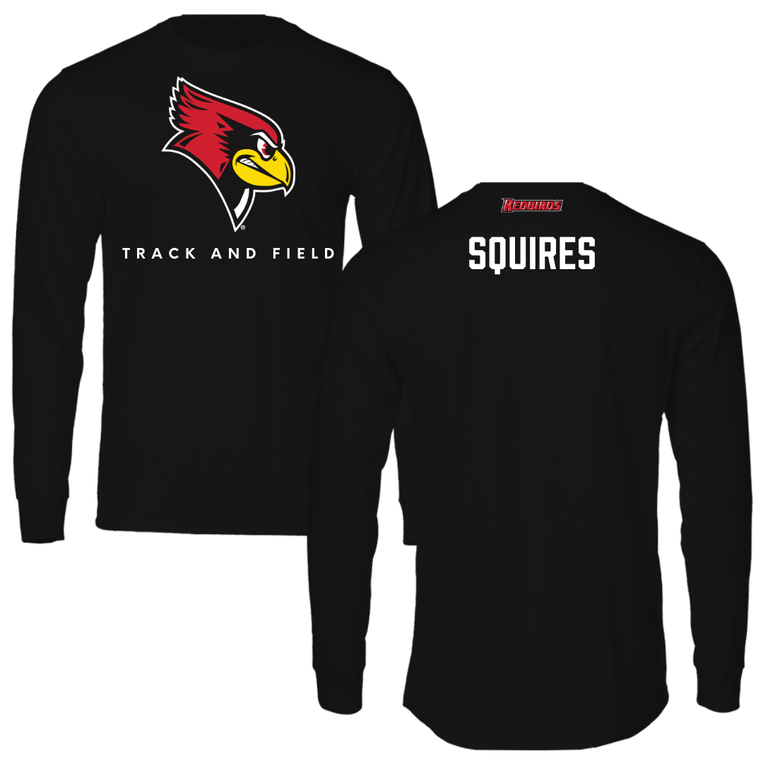 Illinois State University Track and Field Black Mascot Long Sleeve  - Brody Squires