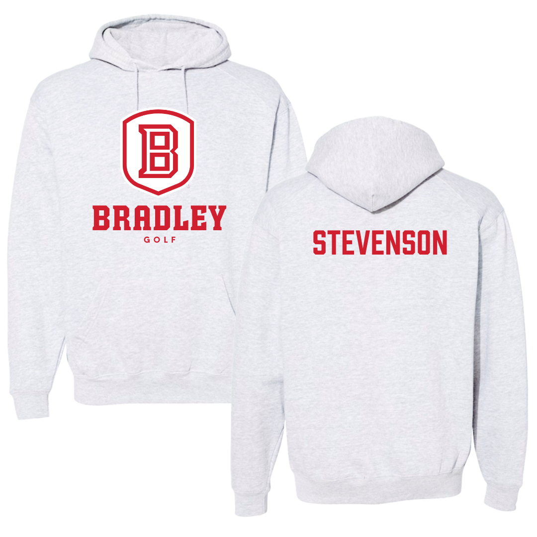 Bradley University Golf Gray Hoodie  - Carter Stevenson