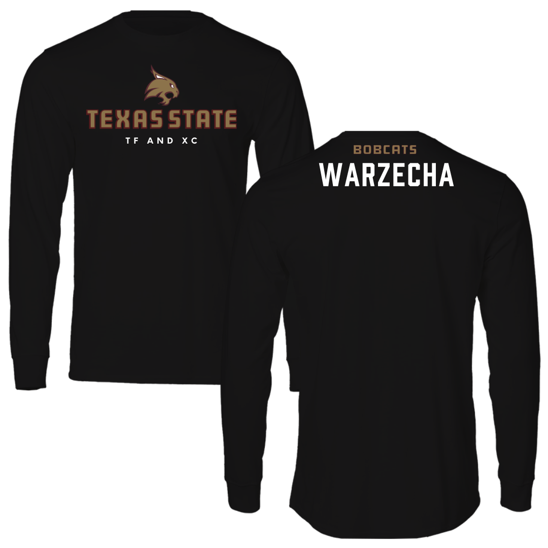 Texas State University TF and XC Black Long Sleeve  - Connor Warzecha