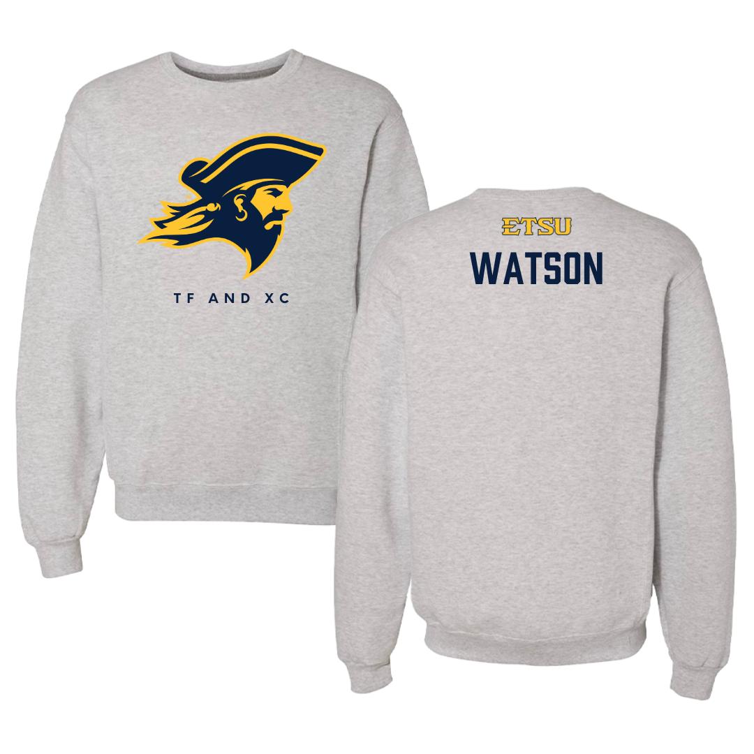 East Tennessee State University TF and XC Gray Crewneck  - Jack Watson