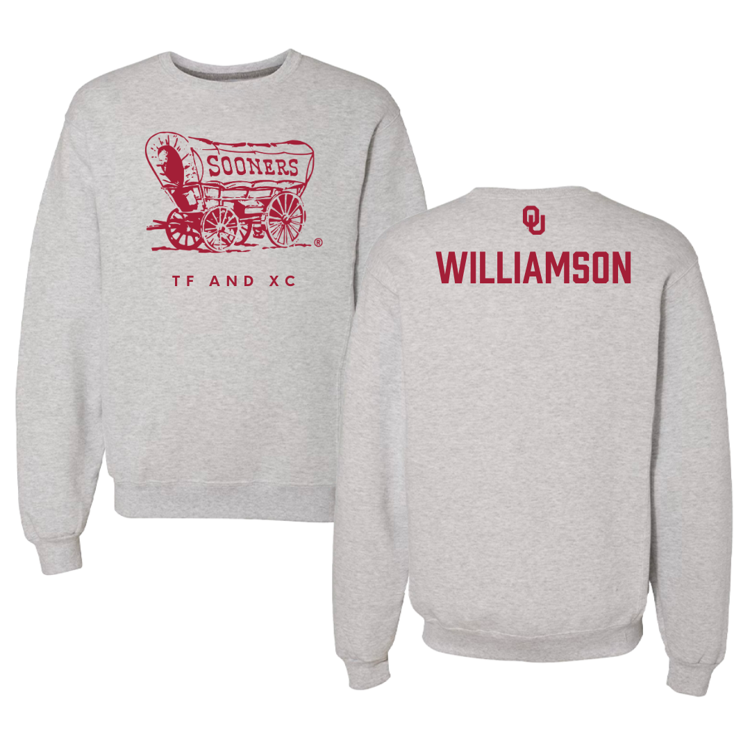 University of Oklahoma TF and XC Gray Crewneck  - Grace Williamson