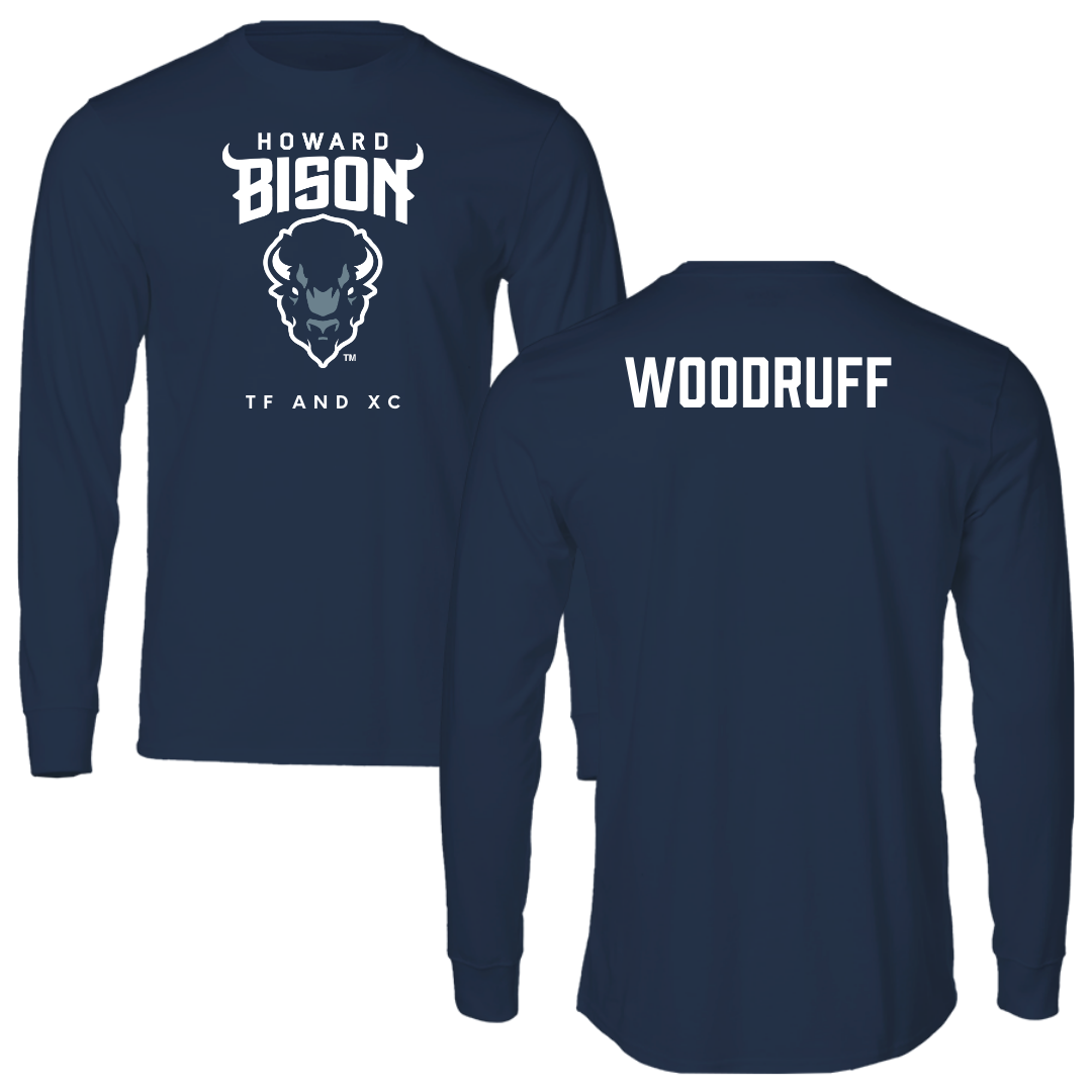Howard University TF and XC Navy Long Sleeve  - Aniya Woodruff