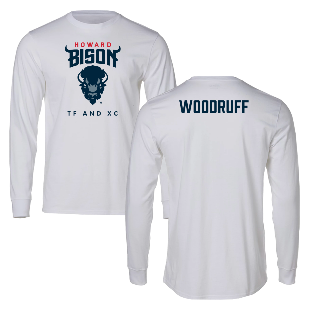 Howard University TF and XC White Long Sleeve  - Aniya Woodruff