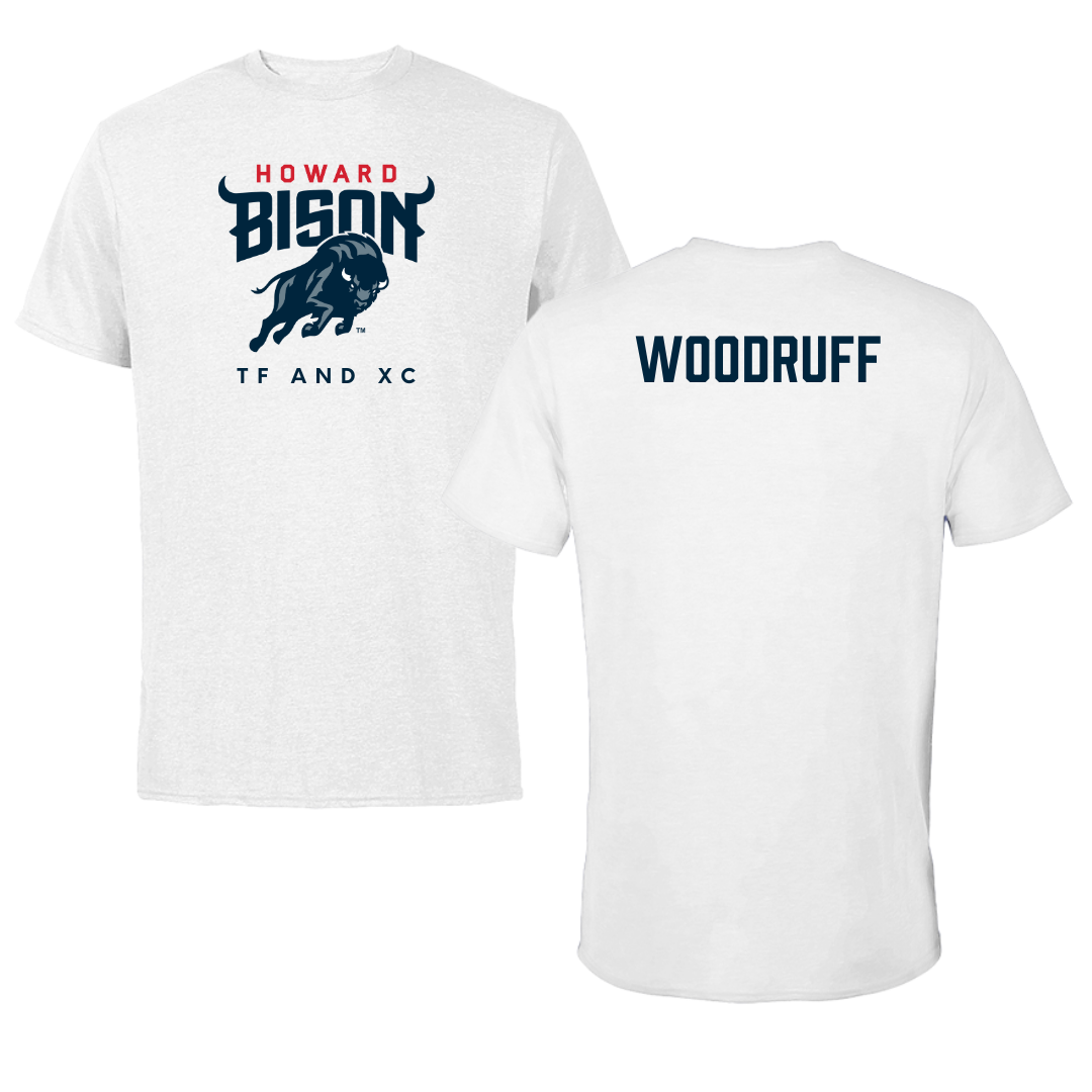 Howard University TF and XC White Tee  - Aniya Woodruff