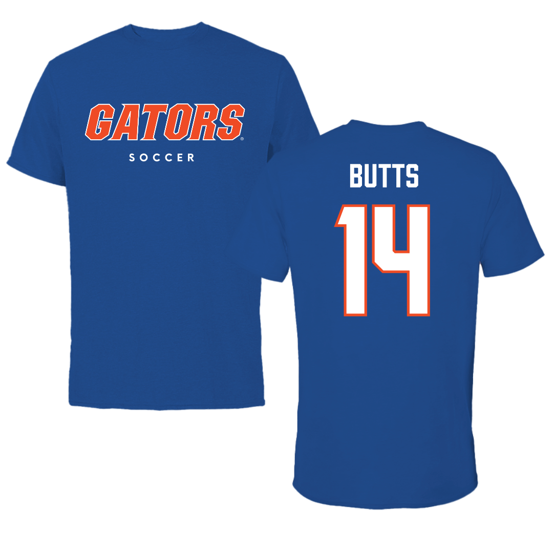 University of Florida Soccer True Royal Tee - #14 Njeri Butts