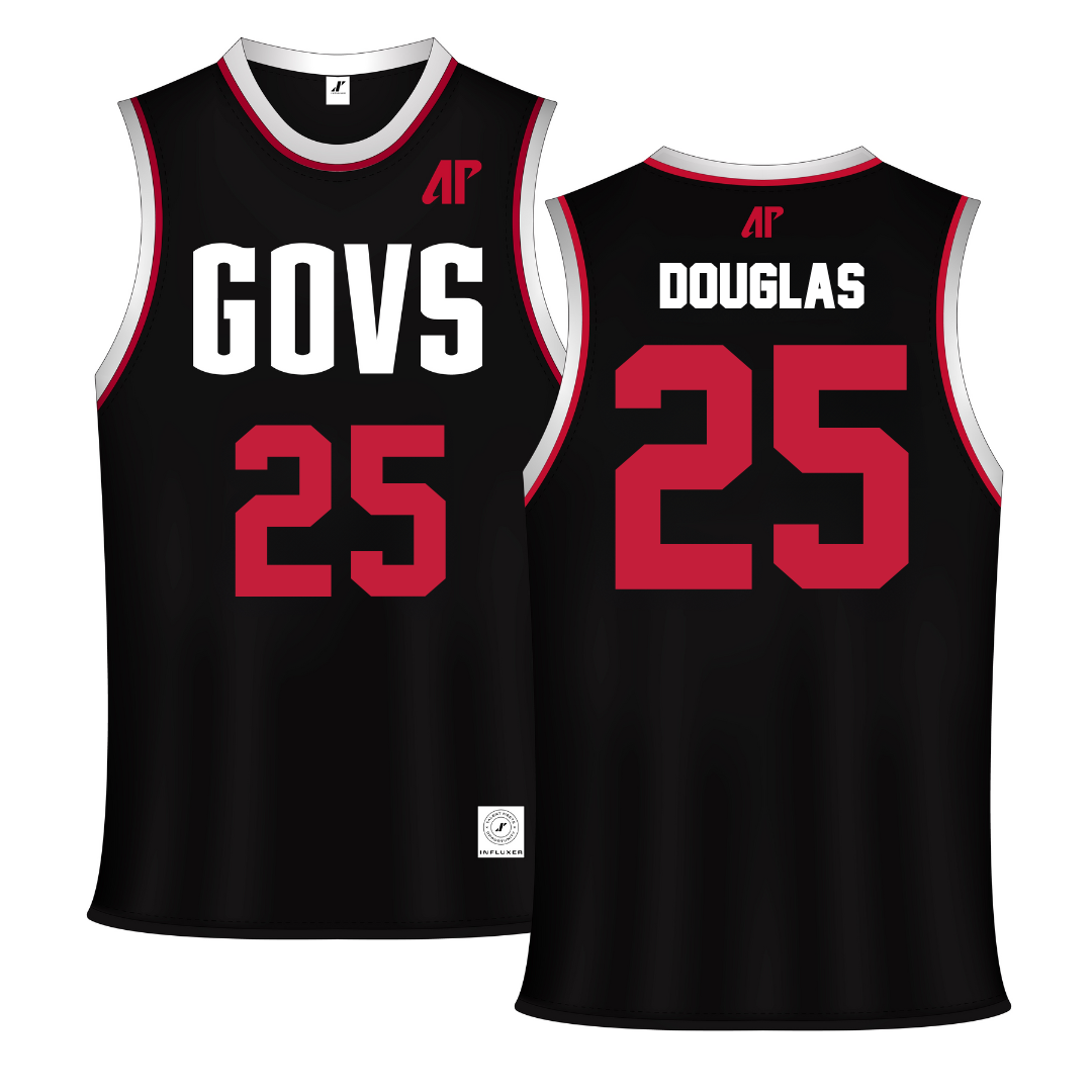 Austin Peay State University Black Basketball Jersey - #25 Tiya Douglas