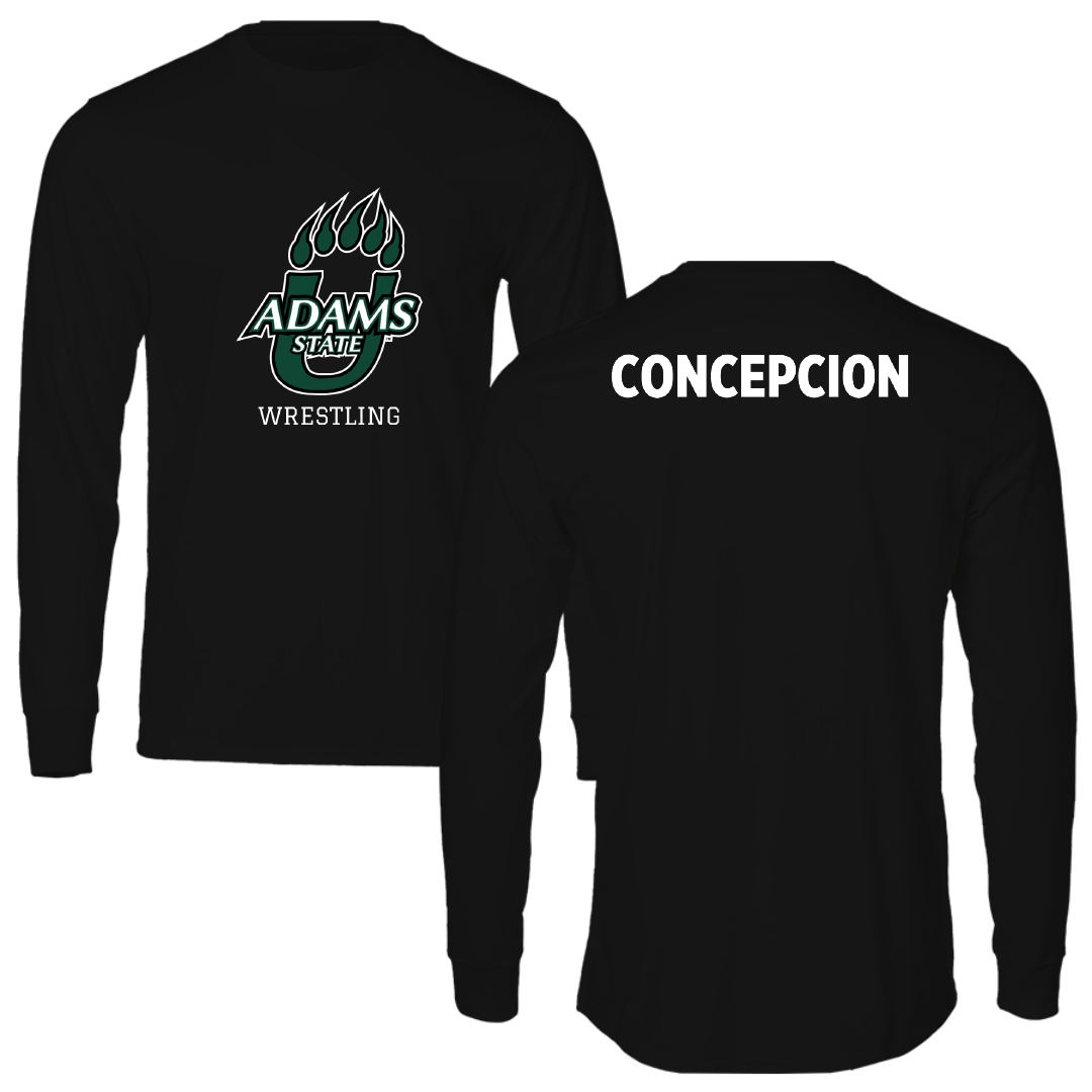 Adams State University Wrestling Black State Performance Long Sleeve - Adam Concepcion
