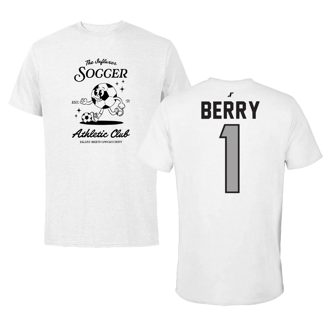Soccer White Influxer Athletic Club Tee - #1 Lauryn Berry