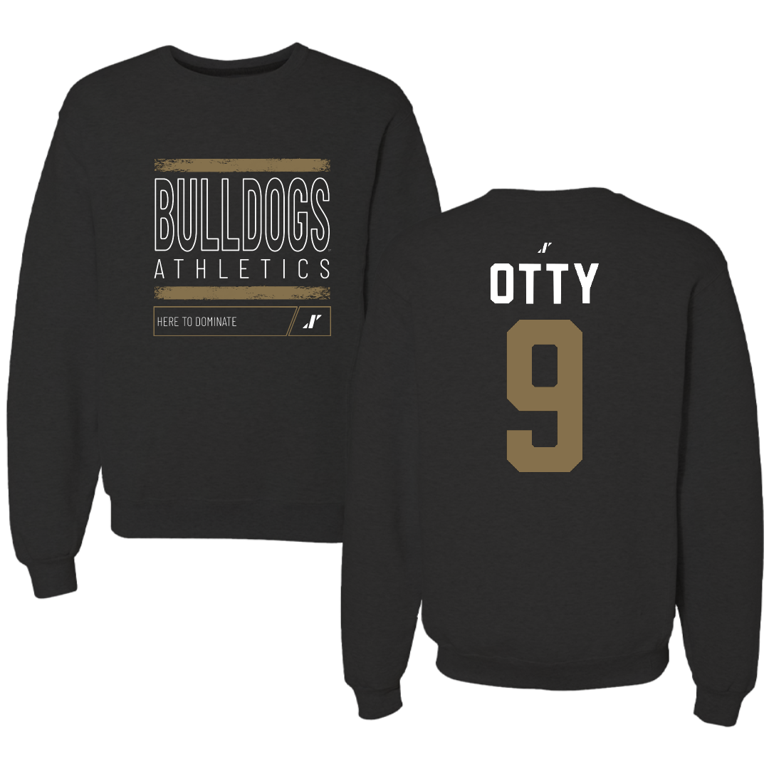 Bryant University Football Black Dominate Crewneck - #9 Michael Otty