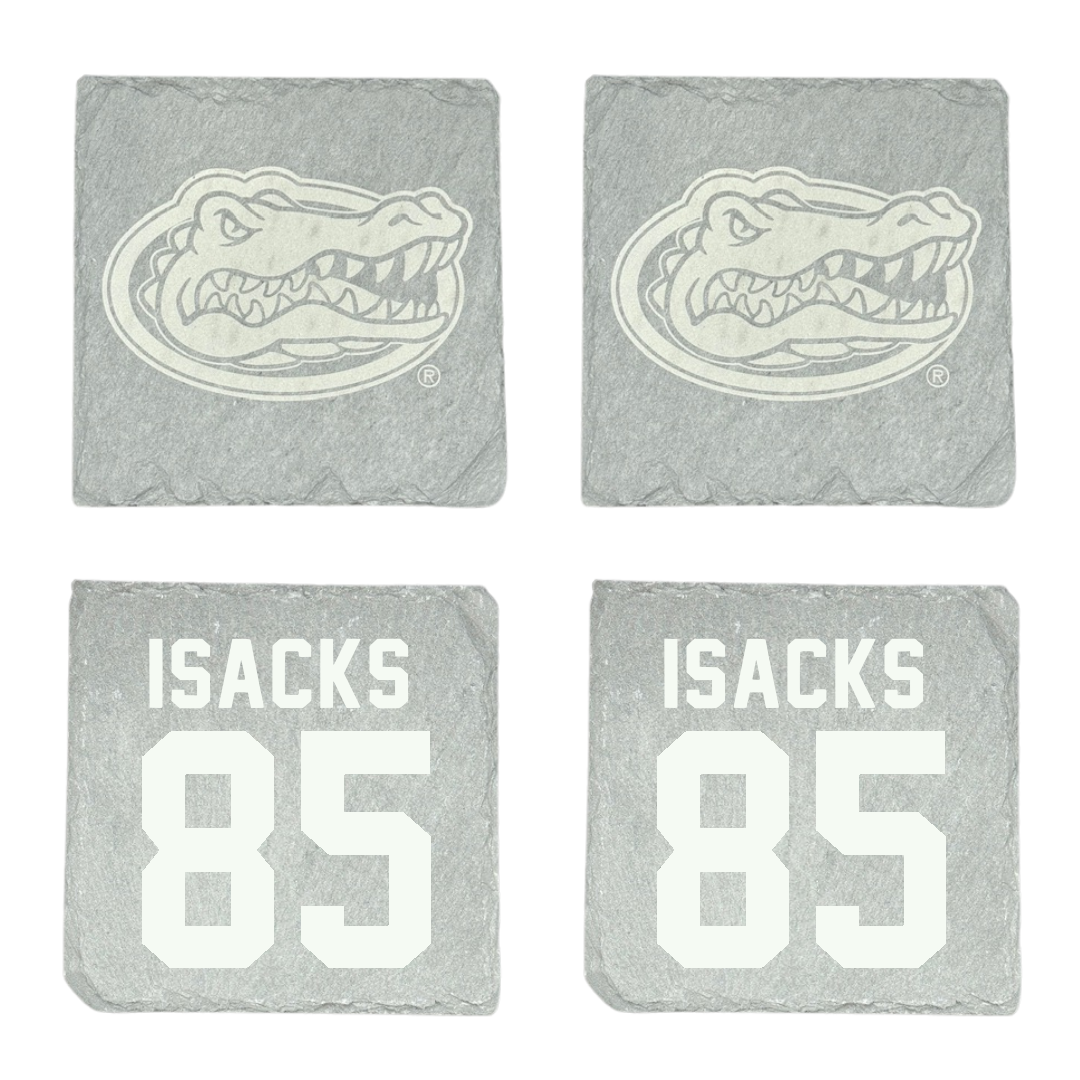 University of Florida Football Stone Coaster (4 Pack)  - #85 Scott Isacks