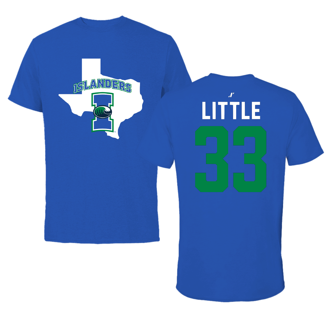 Texas A&M University-Corpus Christi Volleyball Blue State Tee - #33 Tayah Little