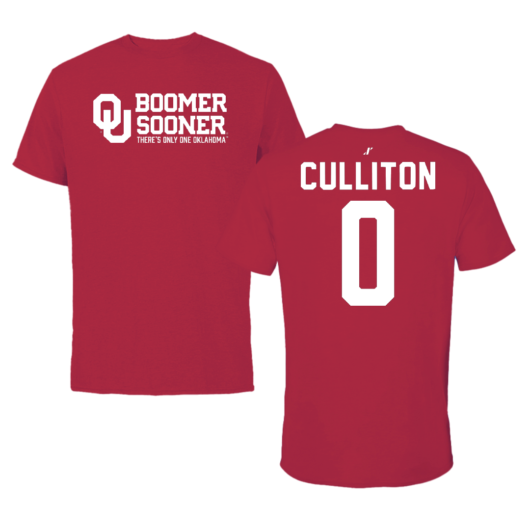 University of Oklahoma Basketball Crimson General Tee - #0 Beatrice Culliton