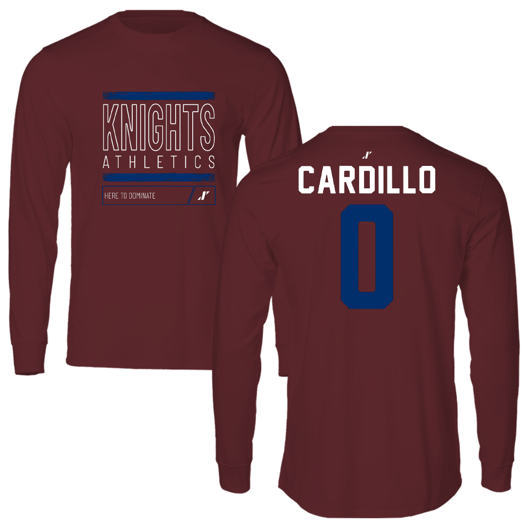 Fairleigh Dickinson University-Metropolitan Campus Soccer Maroon Dominate Long Sleeve - #0 Faith Cardillo