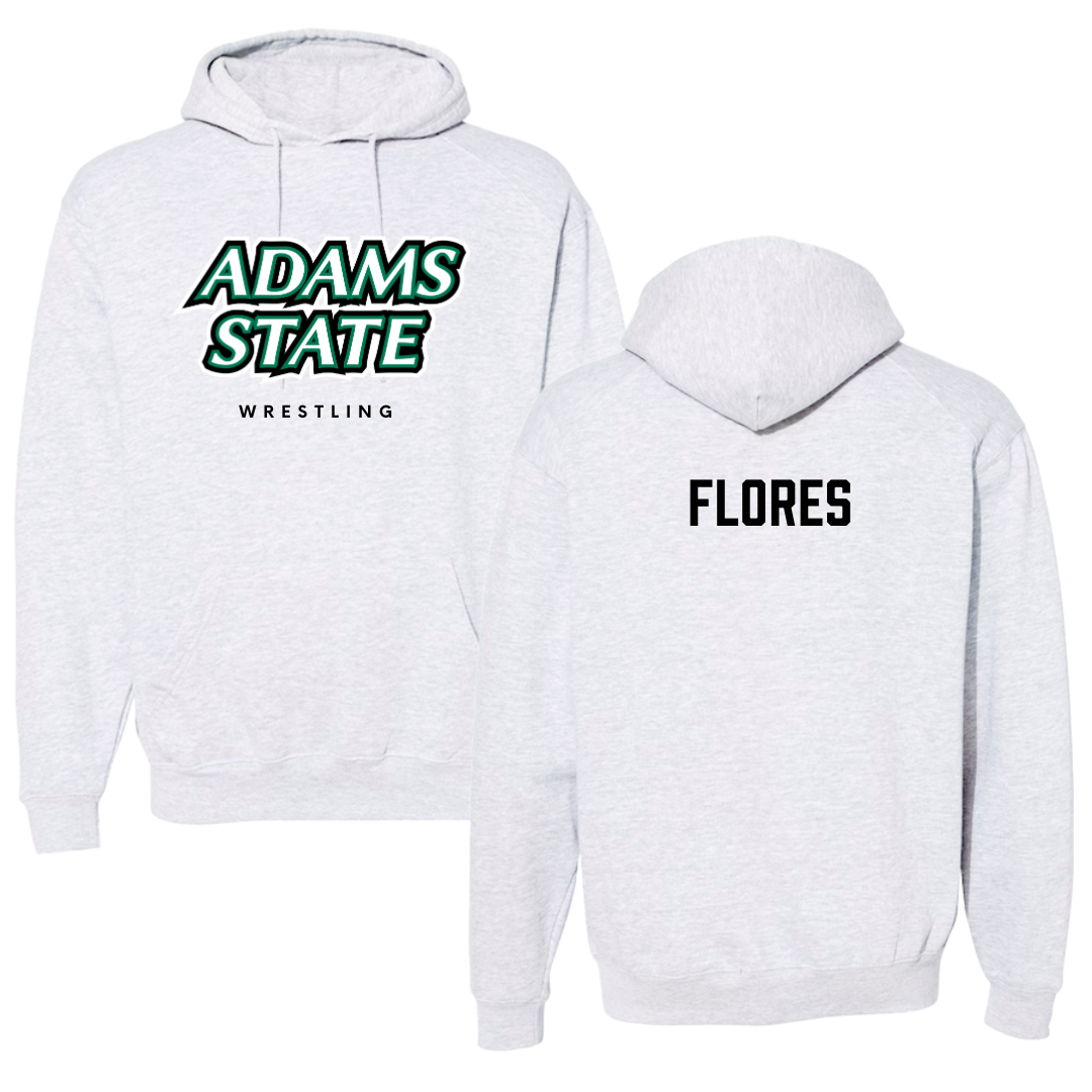 Adams State University Wrestling Gray Block Hoodie - Angel Flores